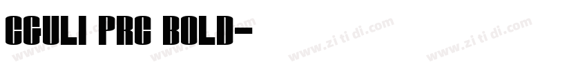 CGuLi PRC Bold字体转换